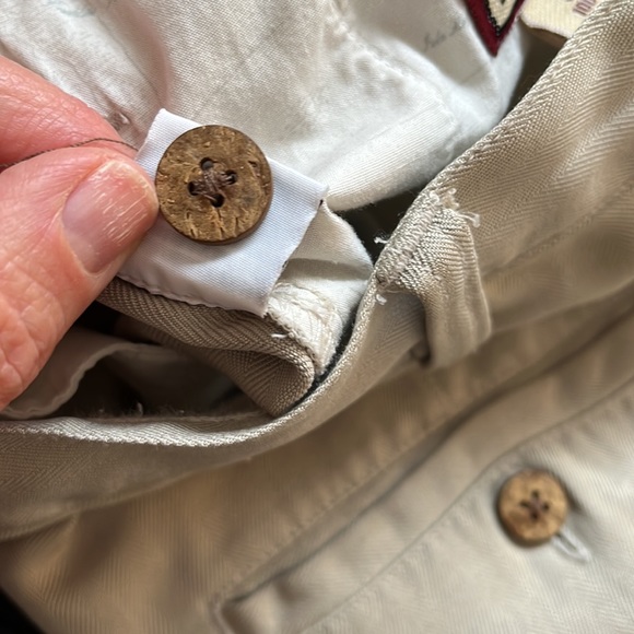 Tommy Bahama 100% silk tan slacks size 36. - Picture 7 of 7